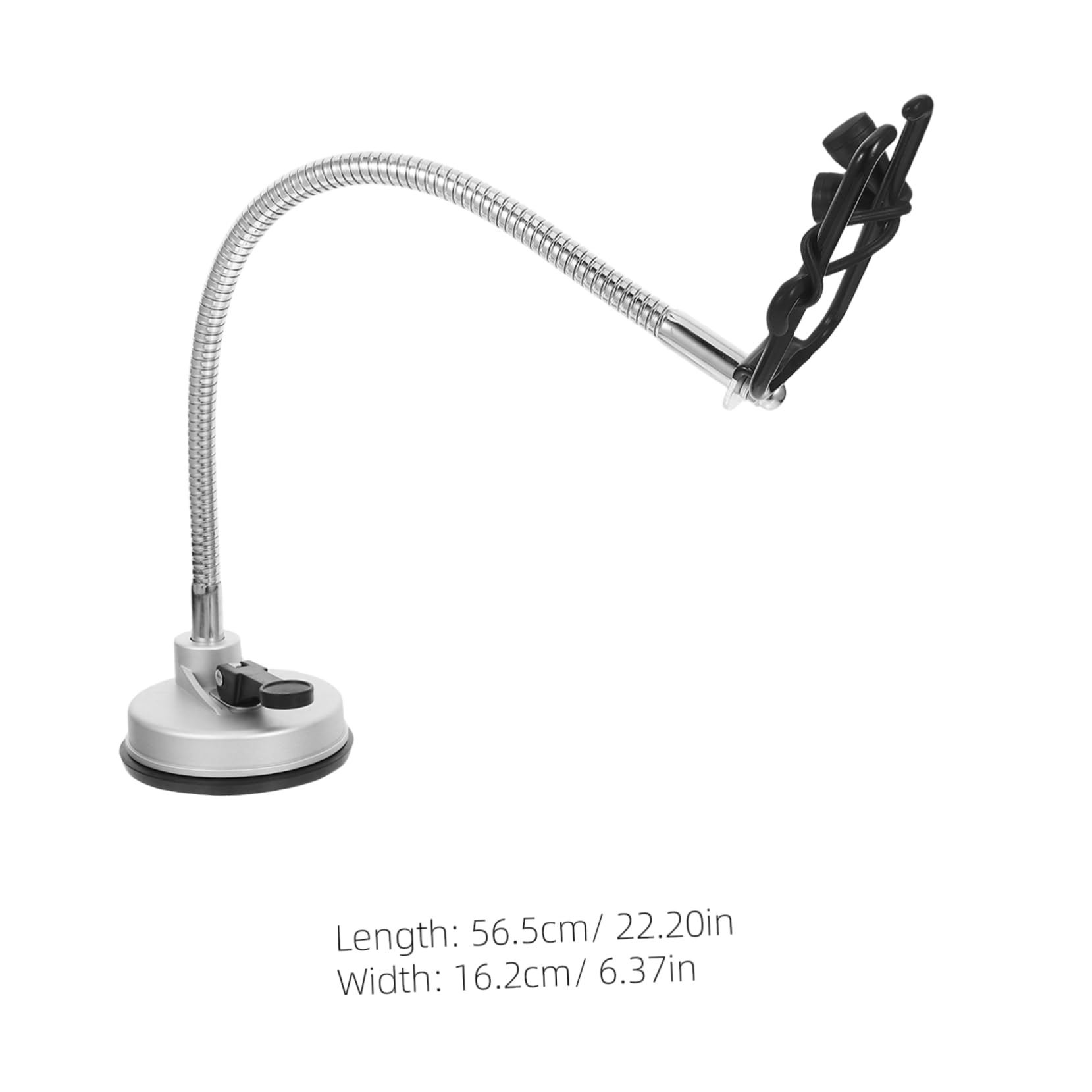 CHILDWEET Suction Cup Hair Dryer Stand Holder Adjustable Stainless Steel Bracket for No Drill Installation Versatile Hair Dryer Rack Organizer for Home Salon Use