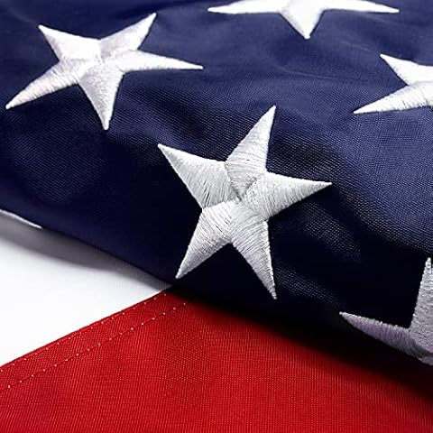 XIFAN Premium American Flag 4x6 Outdoor, Heavy Duty 210D Nylon US Flag, Strongest Longest Lasting with Embroidered Stars/Sewn Stripes/Brass Grommets Cover