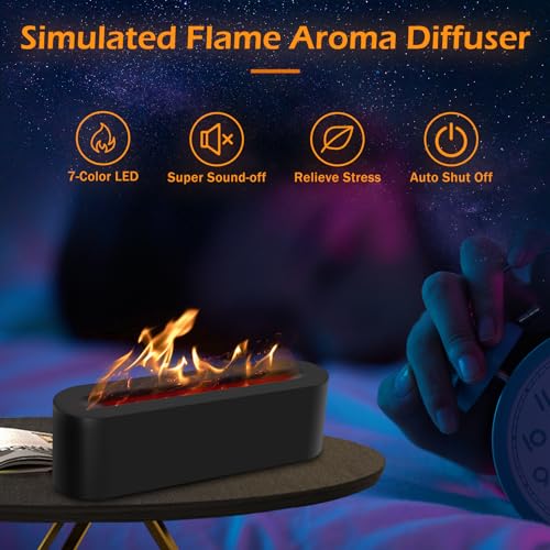 Difusor de aromas eléctrico Flame Diffuser USB silencioso miniatura 7
