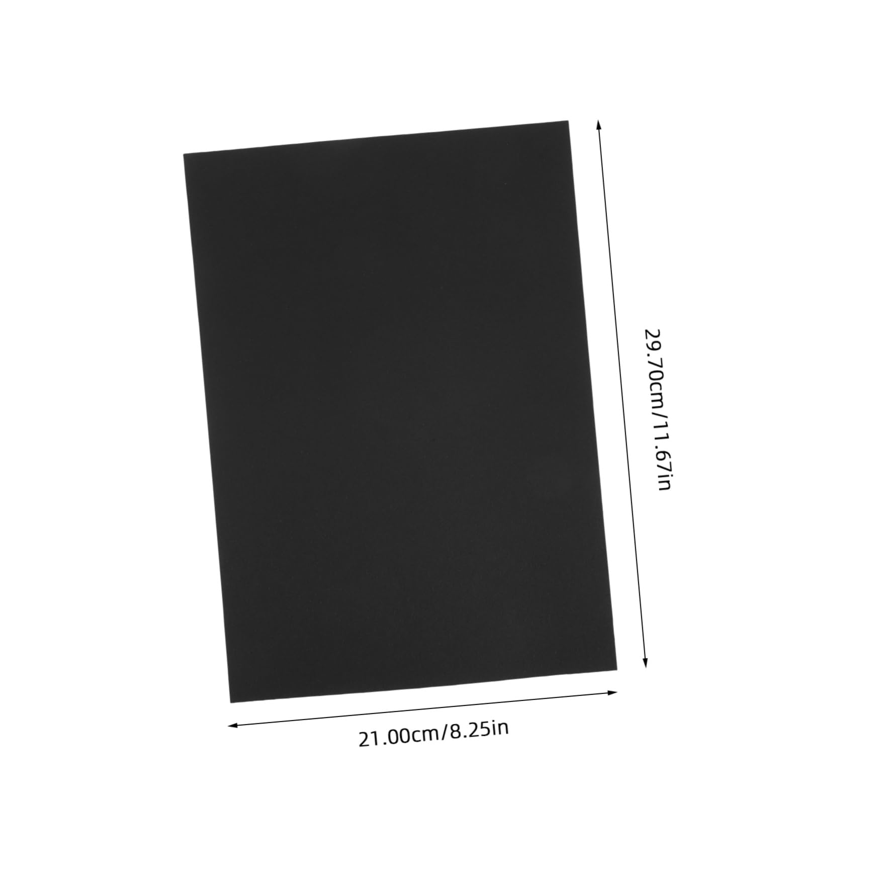 Papier Cartonné Noir A4 50 Pièces, Papier Papier Épais