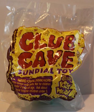 Wendy’s Kids Meal Club Cave Sundial Toy Vintage 1996