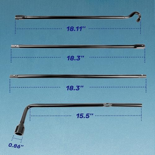 Image of Spare Tire Tool Kit with Tire Jack Handle and Wheel Lug Wrench