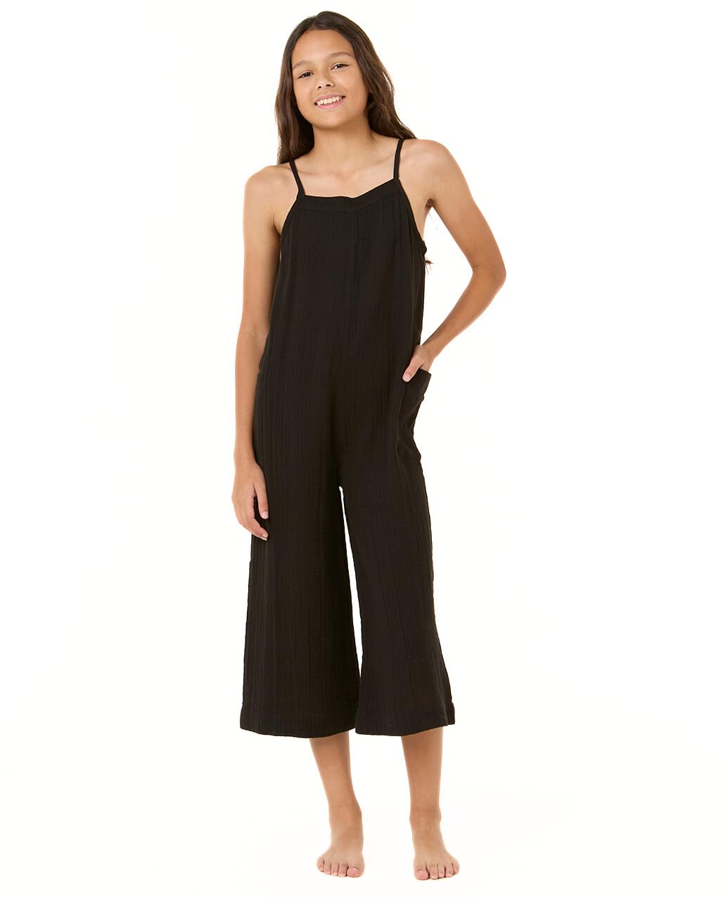 RIP CURL Women's Premium Surf Jumpsuit, Romper Casual Dress, Black, 8