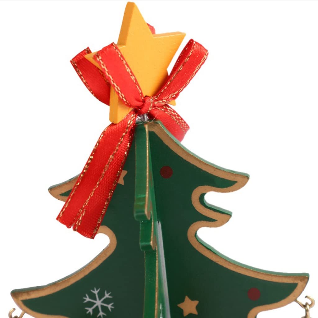 Pozytywka Pozytywka Prezent Choinka Wood Music Box Mini Obrotowy Pudełko Muzyczne Xmas Party Prezent Dom Stół Dekoracja Muzyczna Szkatułka pozytywka ozdoba