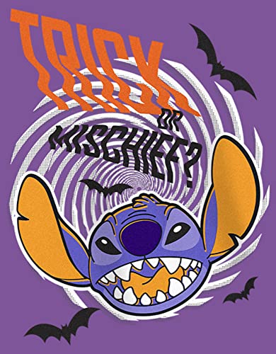 Disney Lilo & Stitch Trick Or Mischief Halloween Girls Heather T-Shirt2