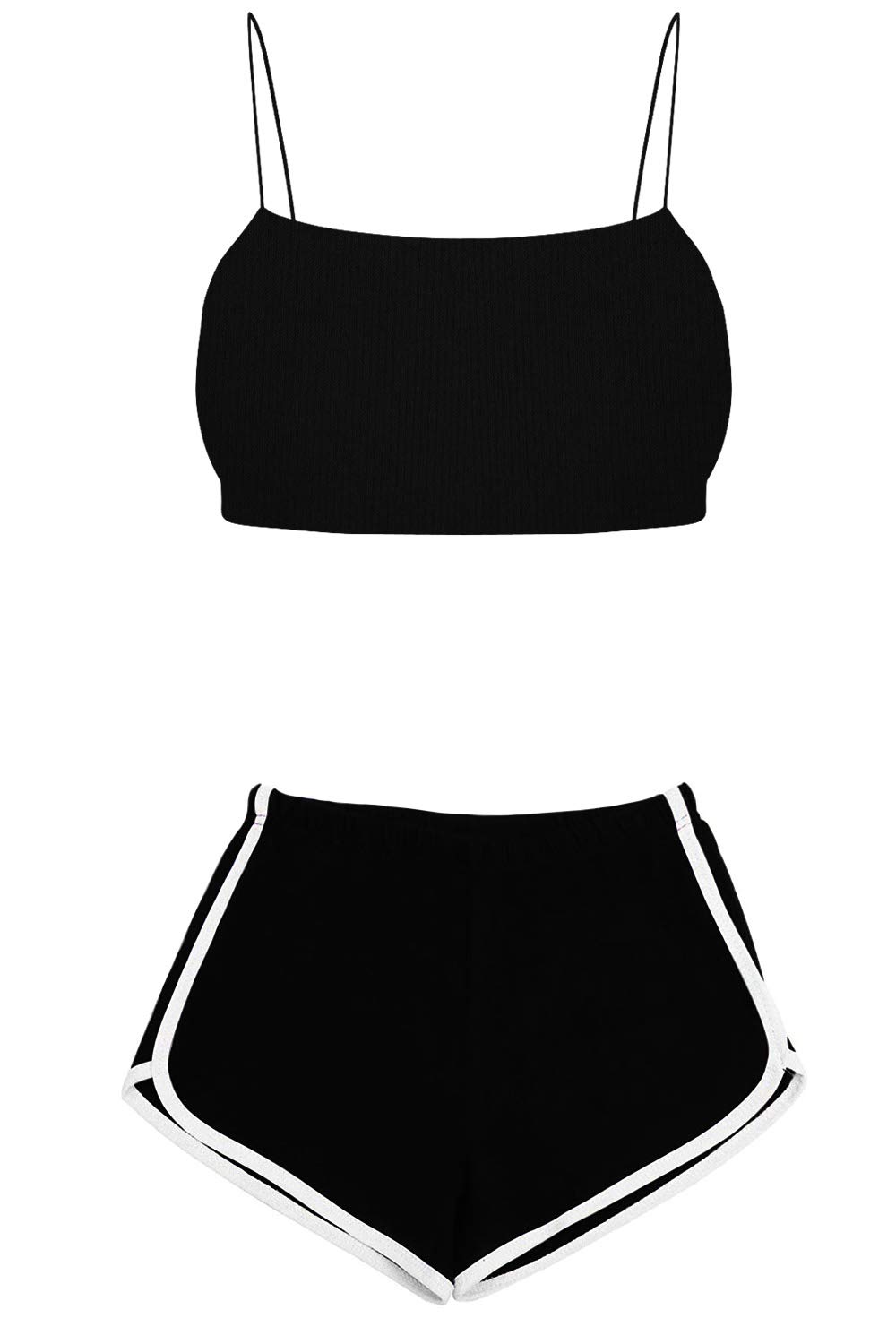 the blazze 1266 Sexy Women's Tank Crop Top Bustier Bra Vest Shorts Bralette Blouse Pyjama Set-picture-26