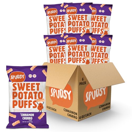 Spudsy Cinnamon Churro Sweet Potato Puffs | Vegan, Gluten Free Ve...