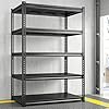 Reibii 72 h garage shelving load 2500 lbs garage storage shelves heavy duty 5 tier adjustable shelves sturdy metal shelves for storage shelf industrial shelving 72 h x36 w x18 d  urban country home decor