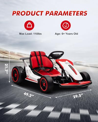 Garveelife KROC-RD 24V Go Kart For Kids 6-12 Year Old,Child Electric Drift Go-Kart thumb #2