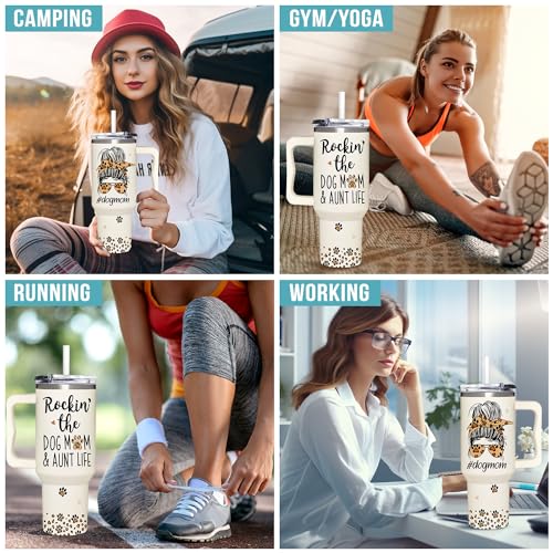 Aunt-Gifts-Niece-or-Nephew-Gifts-Mothers-Day-Birthday-Mug-for-Aunt-Dog-Mom-40oz-Travel-Coffee-Tumbler Aunt Gifts Niece or Nephew Gifts Mothers Day Birthday Mug for Aunt Dog Mom 40oz Travel Coffee Tumbler