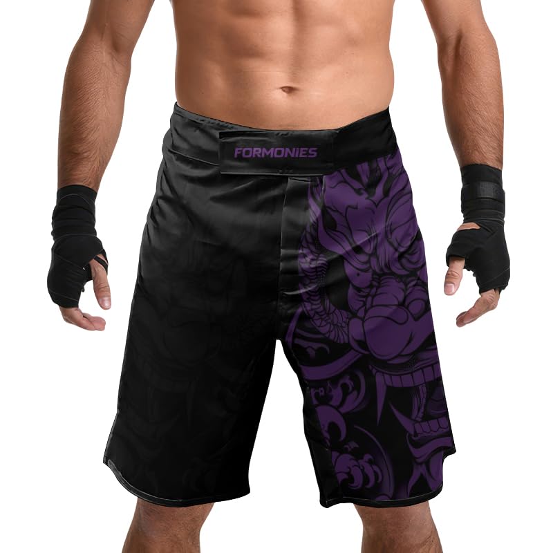 FORMONIES Samurai Men’s MMA Fight Shorts – No-Gi Training Trunks for BJJ Grappling Jiu Jitsu & Combat Sports4