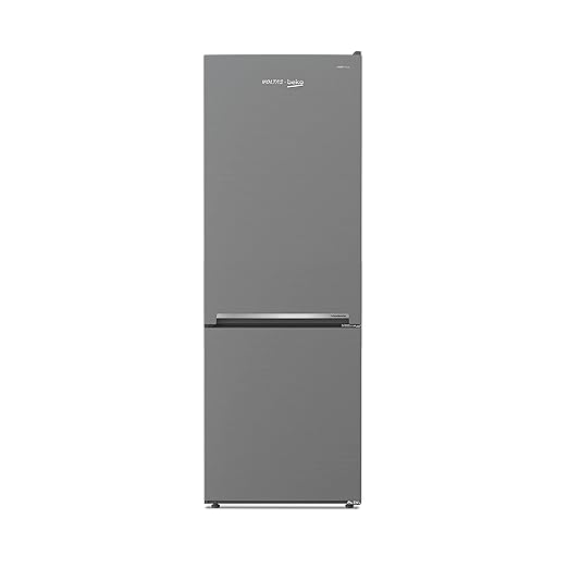 Voltas Beko 340L 2 Star Bottom Mount Refrigerator (Stainless Steel