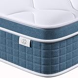 koorlian マットレス ダブル 厚み20cm 通気性 ポケットコイル 寝心地 高反発 耐久性 10年保証 体圧分散 圧縮梱包 ベッドマット double mattress 底付き感無し 並行配列 静音性 通気性 (ダブル 140x195x20cm)