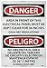 NMC ESD225PC Bilingual OSHA Sign, Legend "DANGER - AREA IN FRONT OF THIS ELECTRICAL PANEL MUST BE KEPT CLEAR FOR 36 INCHES...", 14" Length x 20" Height, Pressure Sensitive Vinyl, Black/Red on White