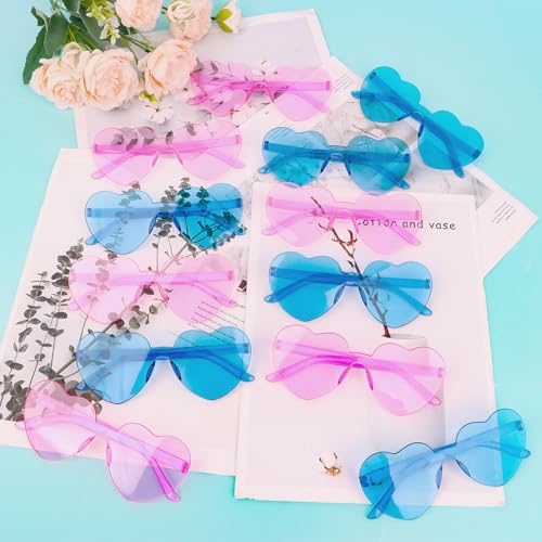 Image of Heart Sunglasses 12 /18 /24 Pcs Heart Shaped Glasses for Women Cute Funny Party Glasses Party Favors Accessories