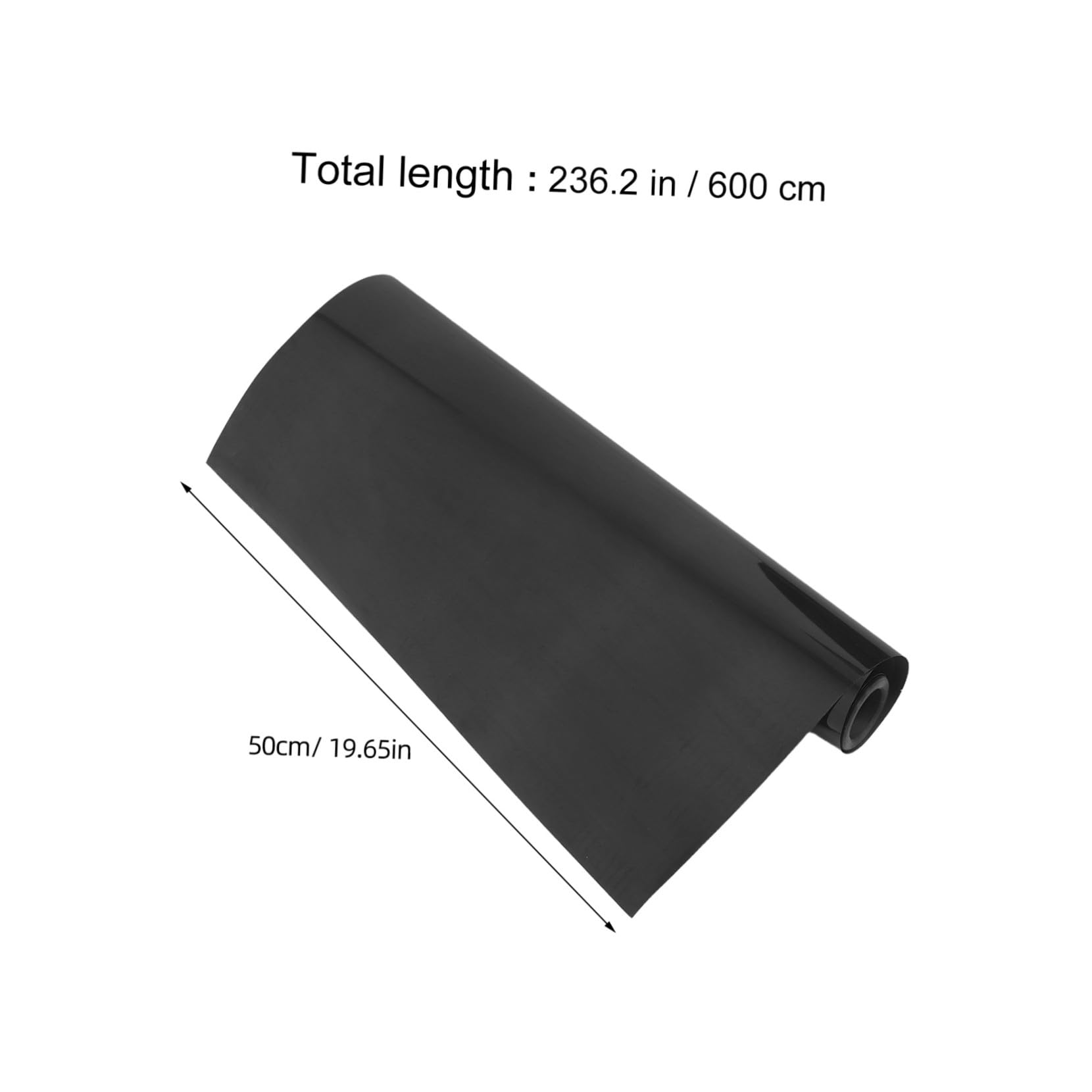 Homoyoyo 6m Schwarze Transferfolie Matte und Selbstklebend zum Aufbügeln Textilien Wie T-Shirts und Taschen Geeignet für DIY-projekte und Kreative Gestaltung Stoffen
