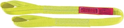 Lift-All Web Sling, Type 4, Polyester, 2inW, 8 ft.L , yellow - EE2602DTX8