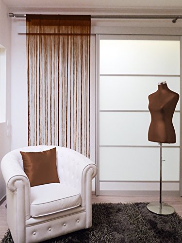 Soleil d'ocreLAHORE String Curtain 60 x 90 cm Chocolate
