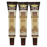 Sunflower Cosmetics Mega Care Tube Hair Oil 1.5oz (3 Pack) (Argan Oil)