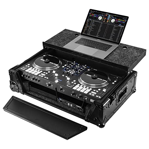 Rane One Flight 1U Case in Black with Patented Glide Platform and Corner Wheels