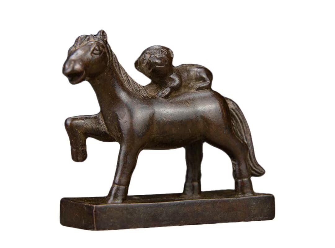 GLETSF Chinese Brass Loong Sculpture Pure Copper Feng Shui Dragon Statue Home OfficeDesktop Bringing Good Luck Decor 4.3 * 1.4 * 5.5IN 1.2LB,21#-11.8 * 4.9 * 7.9IN 6.6LB