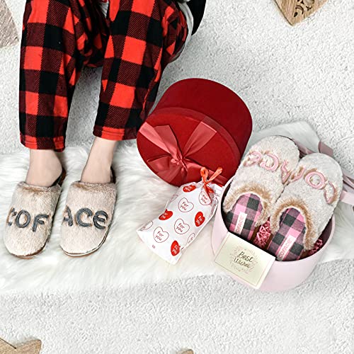 COFACE Ciabatte Pelose Donna, Pelose Pantofole