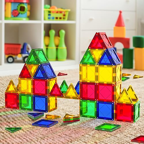 image for GobiDex Magnetic Tiles Building Blocks Toys for Toddlers-Montessori ST