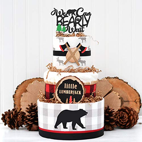 we can bearly wait cake topper