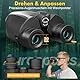 Aurosports 12x32 Fernglas für Erwachsene - Ferngläser Klein Kinder mit überlegener Klarheit - Kompakt Fernglas High Definition Ideal für Vogelbeobachtung Reisen Jagd Konzerte