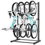 Ultrawall Freestanding Bike Rack, Vertical Bike Storage Stand for Garage, Indoor Bicycle Organizer, Holds Up to 4 Bikes