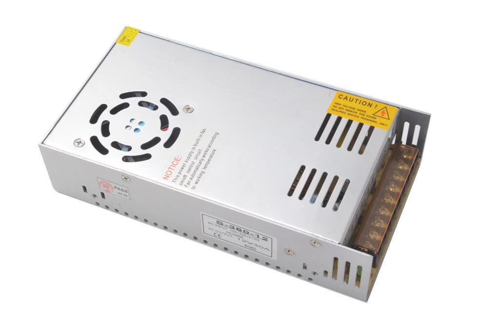 Amazon.co.jp: 電源付き AC DC コンバーター 12v 30A 変換器