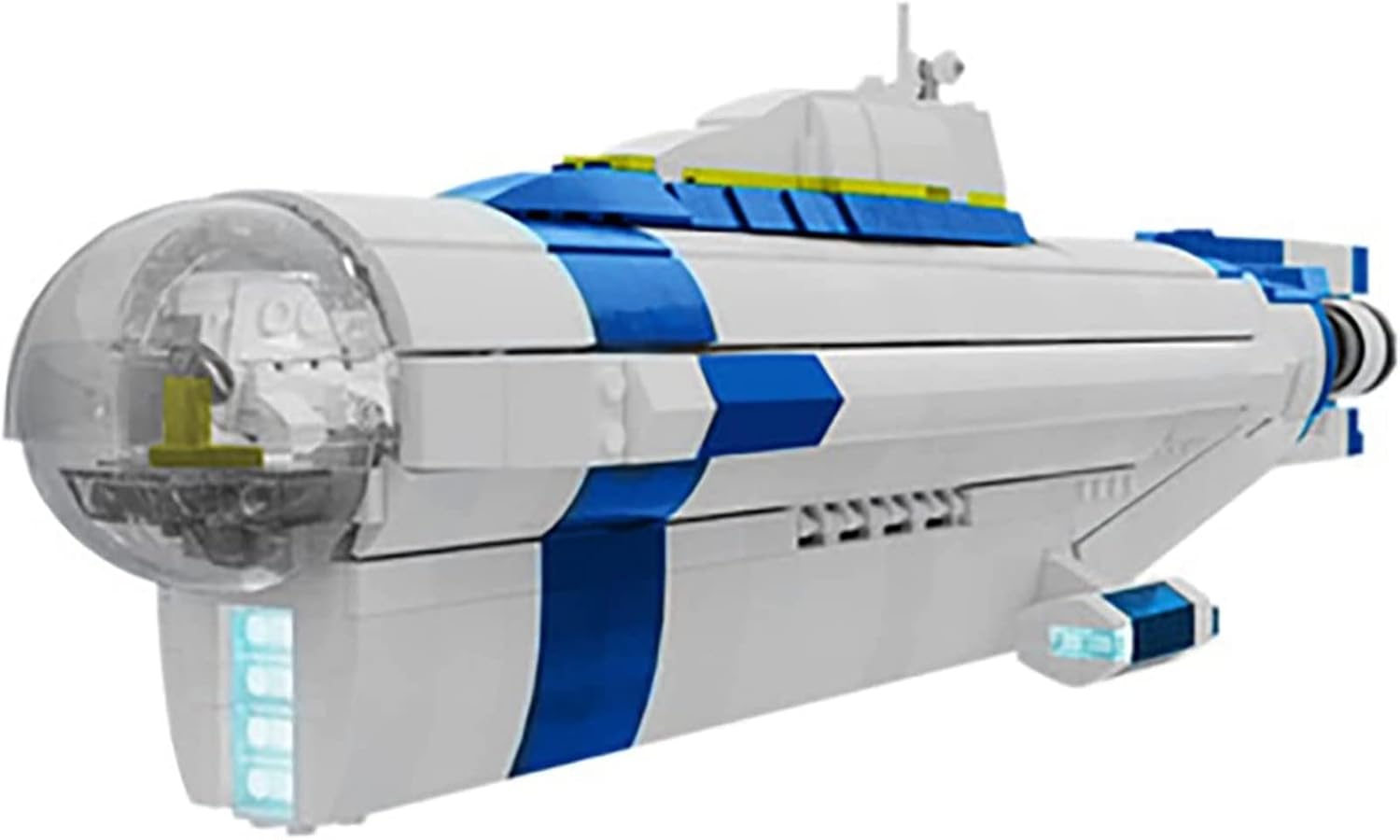 WangSiwe Star Wars Building Blocks Building Kit, 1552 Piezas Deep Sea Hike One-Eyed Giant Submarine Building Blocks Battleship Building Blocks Juguetes,Compatible con Lg A,One Size/a/One Size