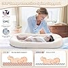Baby Lounger - Baby Lounger for Newborn, 0-24 Months, Infant Lounger for Home and Travel, Soft Cotton, Baby Nest Lounger, Newborn Babies Essentials Gifts, White (Lounger Cover Included) #3