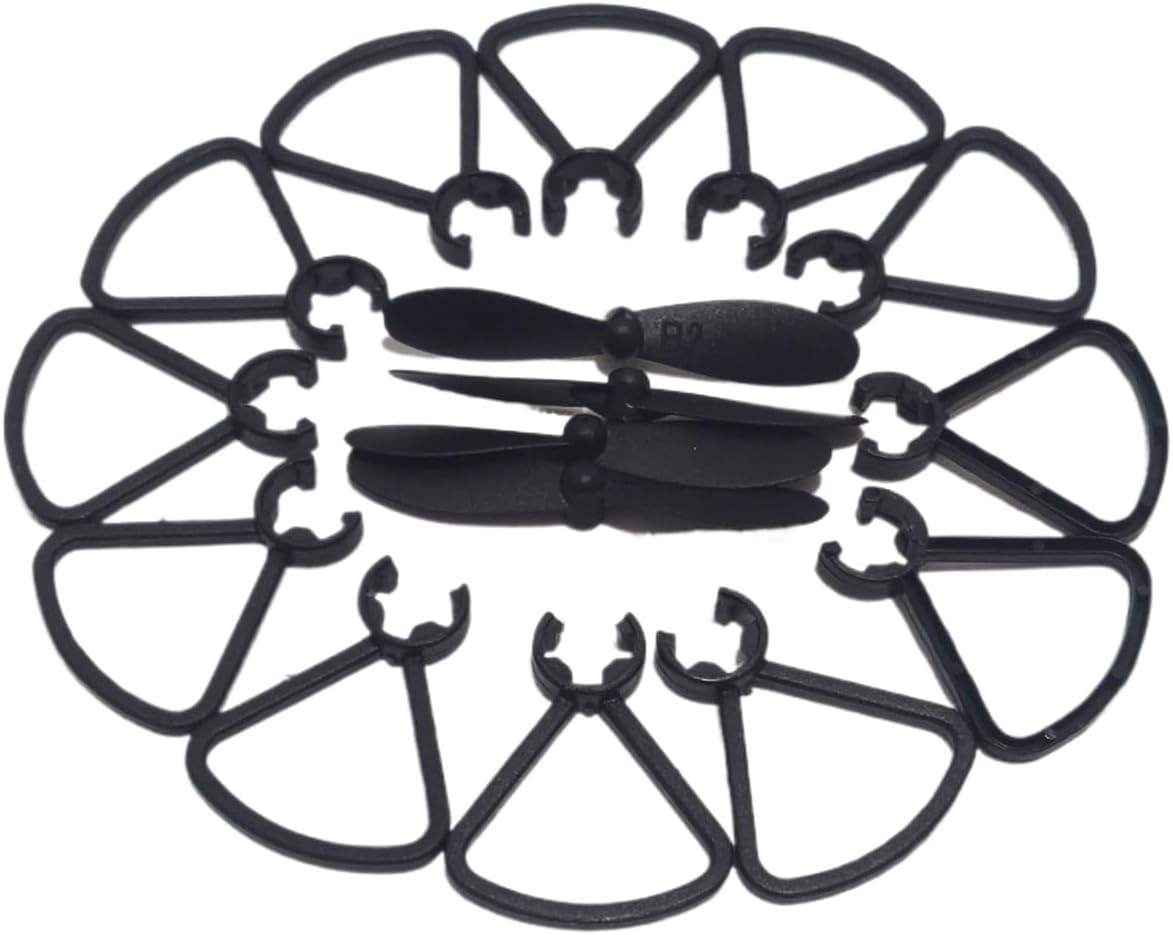 For V2 CW CCW for Propeller 4PCS + Blade Protecting Frame 12PCS for 4DRC Mini Drone Fan Left Protective Ring