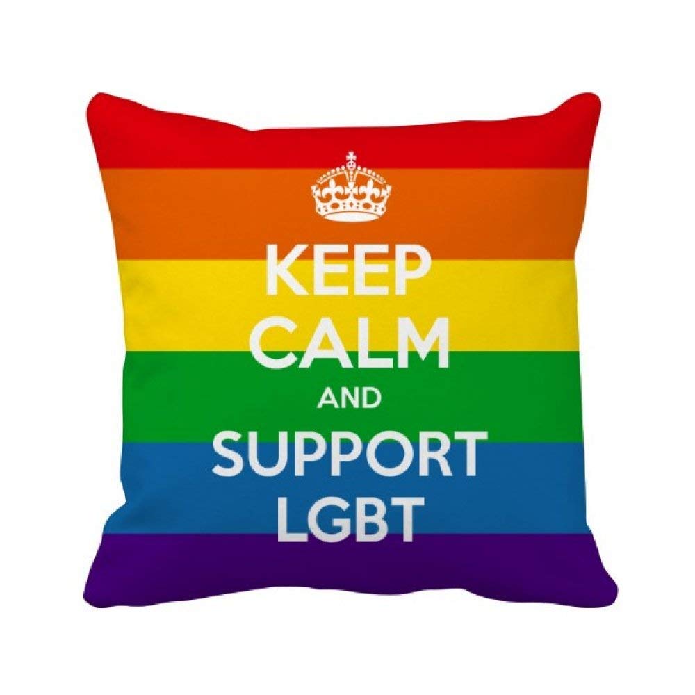 Housse de coussin transgenre gay illustration carrée décoration maison