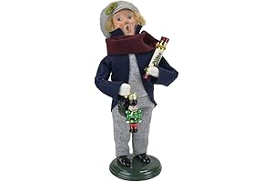 Glass Ornament Boy Caroler Figurine 4474F from The Christmas Market Collection Collection (New 2021)