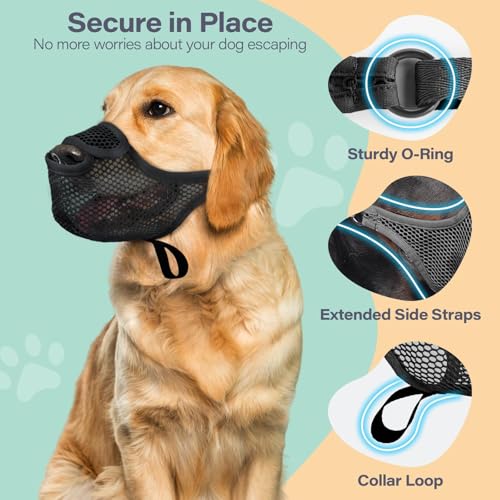 Luckypaw M0223 Dog Muzzle For Large Medium Small Dogs thumb #6