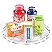 iDesign Recycled Plastic Lazy Susan Turntable Organizer, The Linus Collection – 11” x 1.75”, Clear