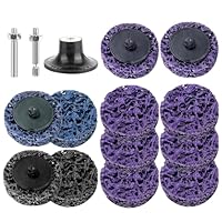 12 Stück Scheibe Bohrmaschine, Dauerhaft Schleifscheiben mit 2 Schaft, 50mm Radnabenschleifer, Siliziumkarbid Schleifscheiben für Winkelschleifer, CSD Scheibe zum Metall Stahl Schleifen Polieren