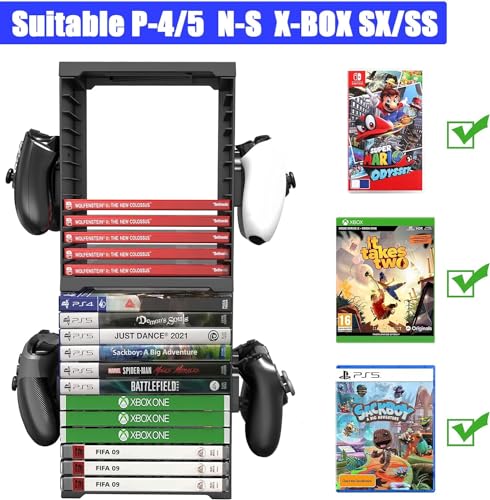Game Opslag Tower Rack - Houdt 36 Game Discs Voor PS4, PS5, Xbox One En Series X/S