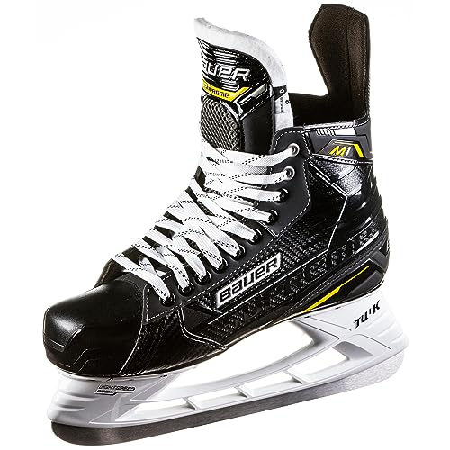 TronX Stryker Senior One Piece Composite Pro Ice Hockey Skates - Max Stiffness (Skate Size 5 (Shoe 6))