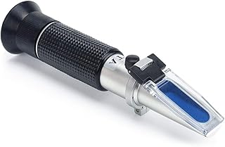 Brix Refractometer for Beer Brewing,Wine Making, Sugar Content Mearsuring,Dual Scale - Specific Gravity 1.000-1.130 and Brix 0-32%,with Automatic Temperature Compensation Function
