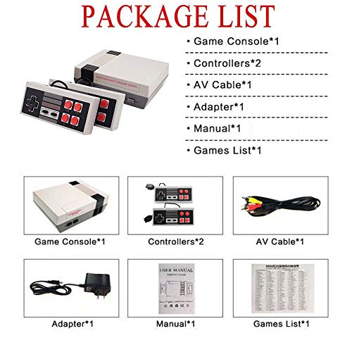 LIFTREN Plug & Play Classic Handheld Game Console,Classic Game Console Built-in 620 Game Handheld Game Console, Video Game Player Console for Family TV Video
