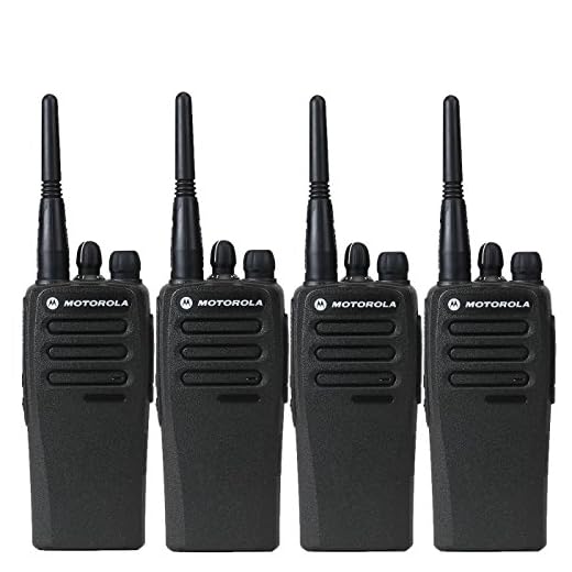 4 Pack of Motorola CP200d UHF Two Way Radios
