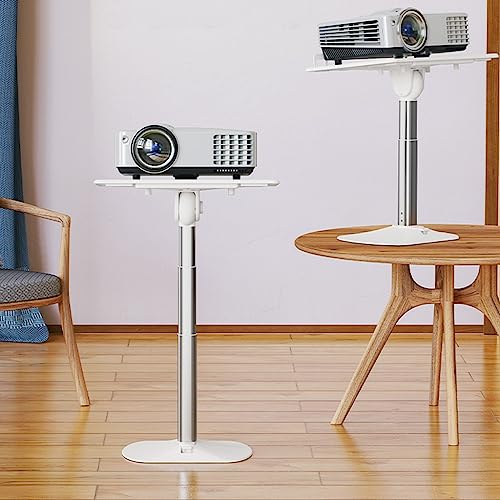 Soporte para proyector ajustable con base móvil y diseño compacto miniatura 3