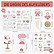 9 Hochzeit Sticker Gästebuch Set, Hochzeitssticker Gästebuch mit Liebesbotschaften, Deko Aufkleber Hochzeit, Scrapbook Sticker Hochzeits, für Fotoalbum & Scrapbook