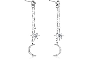 Elegant Star Drop Earrings for Ladylike Charm