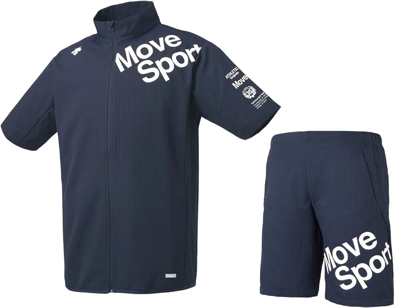 Amazon | [デサント] Move Sport クーリストクロス 薄手ジャージ 半袖