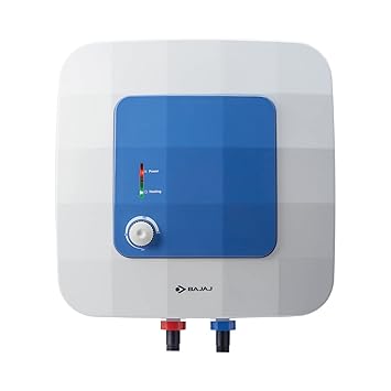 Bajaj Compagno 2000W 15 Litre Vertical 5 Star Rated Storage Water Heater (Geyser), White And Blue, Wall Mounting
