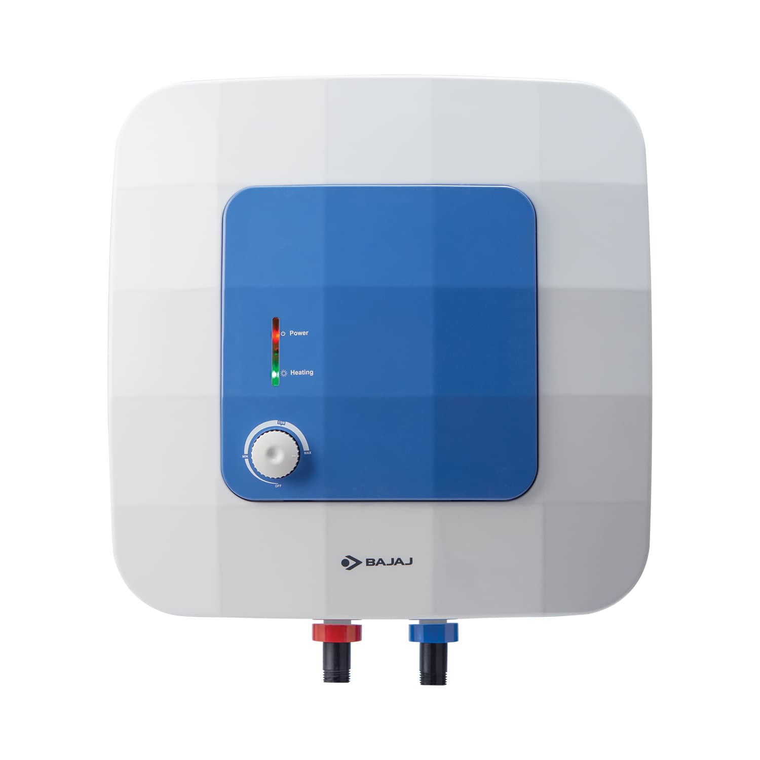 Buy Bajaj Compagno 2000 W 6 Litre Vertical Storage Water Heater| Star Rated  Geyser| Water Heating with Titanium Armour u0026 Swirl Flow Technology| Child  Safety Mode|2-Yr Warranty by Bajaj| White u0026 Blue